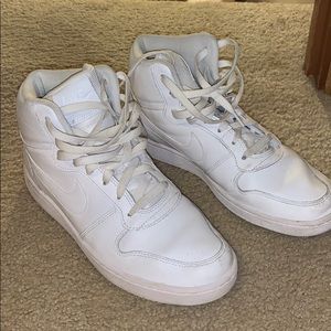 nike air force ones, hightop, size 10